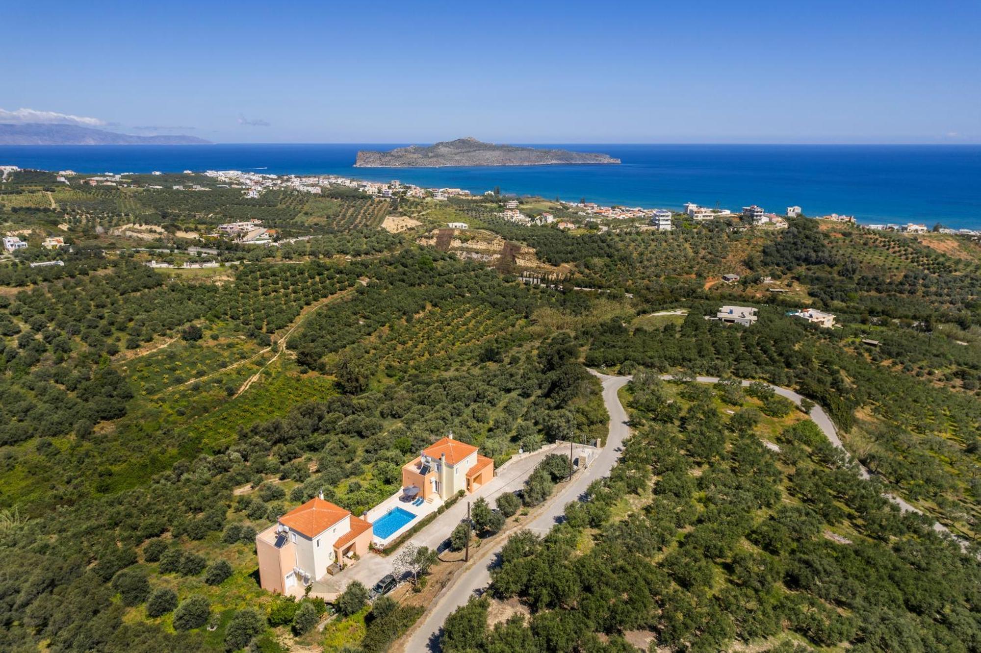 Olive Tree Hillside Apartment Сталос Экстерьер фото
